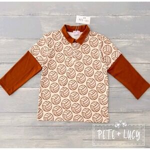 12-18 Mos Pete And Lucy Vintage Sports Boys Top NWT